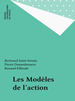 cover image of Les Modèles de l'action